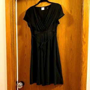Black maternity dress
